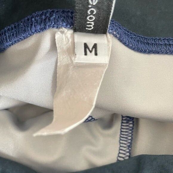 Onzie Women's Blue Graphic Tie Dye Midi Flow Leggings Size Medium - Picture 8 of 12